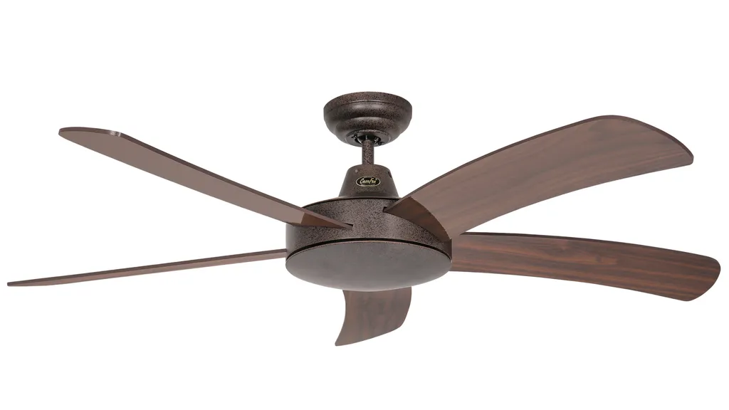 Ventilateur de plafond design 132 cm marron avec télécommande - 2