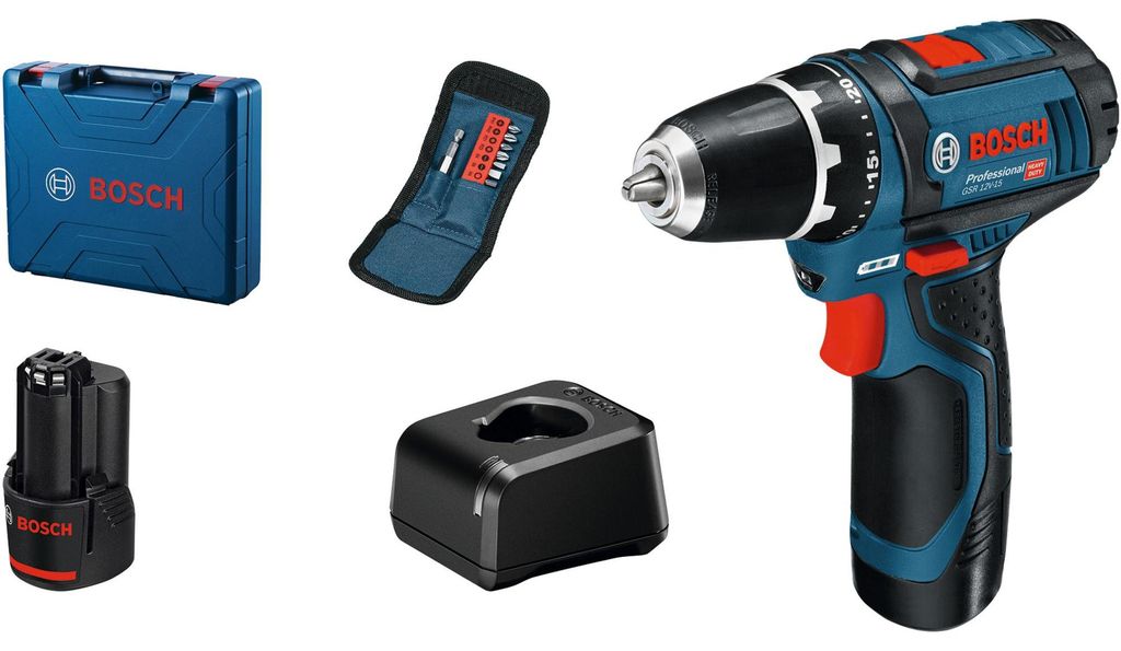 Akku-Bohrschrauber GSR 12V-15, 2 x Akku GBA 12V 2.0Ah in Produktbild 
