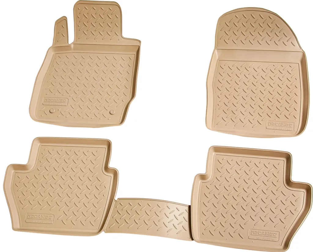 Kit Tappeti 3D in Gomma Ford Fiesta JA8 2008-2017 Beige | Max Protezione