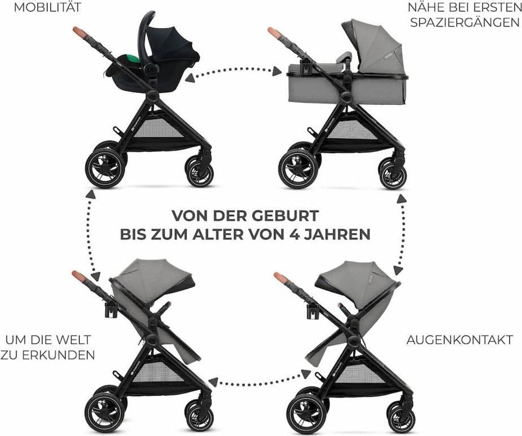 Kinderkraft Kinderwagen 3in1 Esme Pro - Farbe: Sand Beige