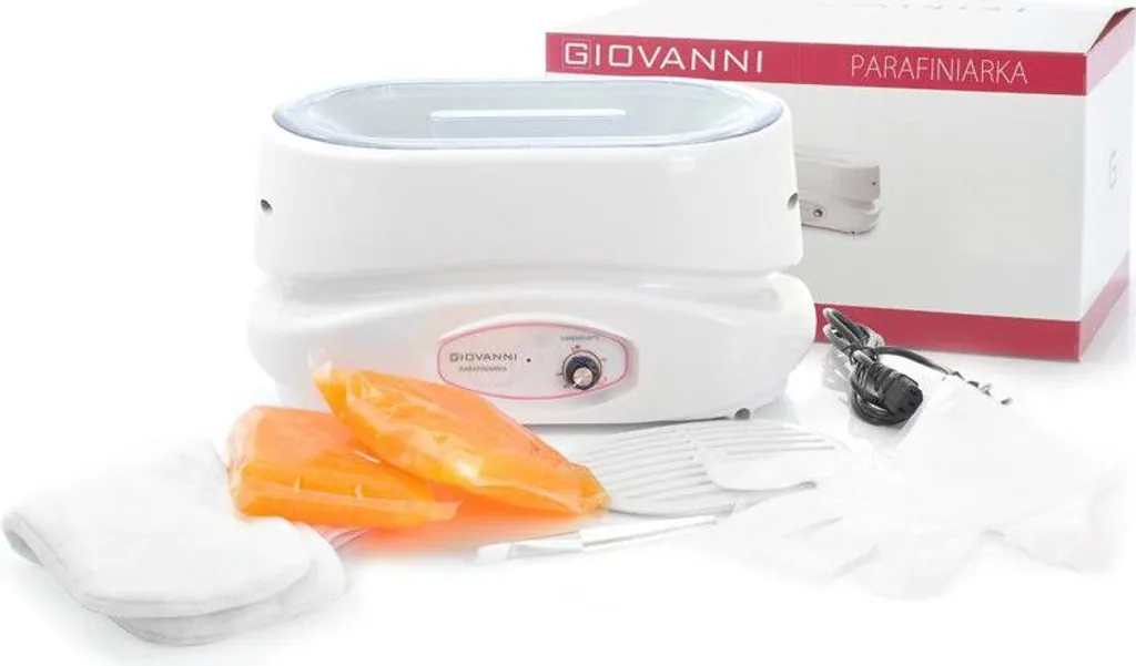 Kit paraffine A 220W Giovanni pour soin des mains et pieds hydratant