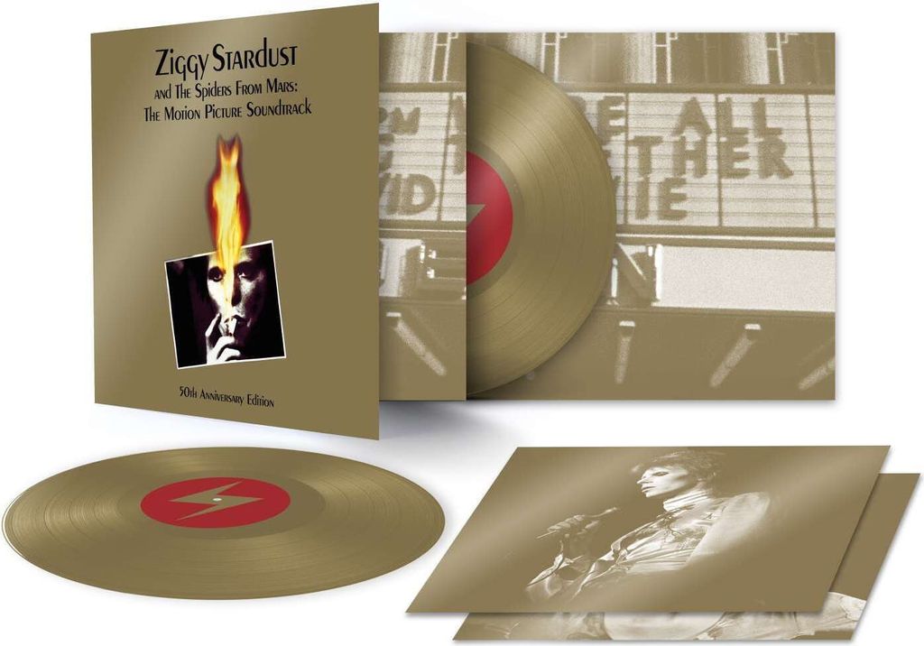 David Bowie (1947-2016): Ziggy Stardust And The Spiders From Mars: The Motion Picture Soundtrack (50th Anniversary Edition) (Gold Vinyl) - - (Vinyl...