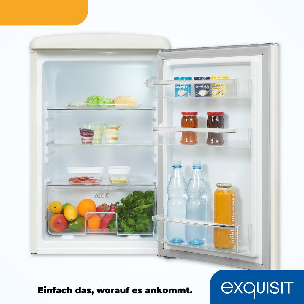Exquisit Retro Vollraumkühlschrank RKS120-V-H-160E Produktbild 5
