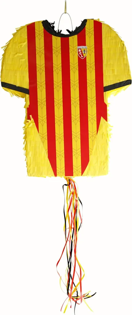 Piñata RC Lens Officielle Armoiries Sang et Or de 45 x 38 cm pour Fans