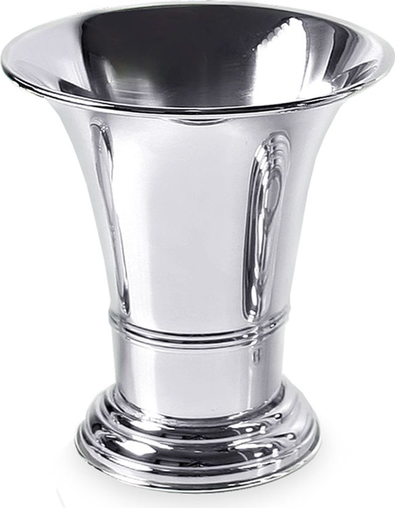 Blumentopf Blumenübertopf Vase Tromba schwerversilbert, Produktbild 