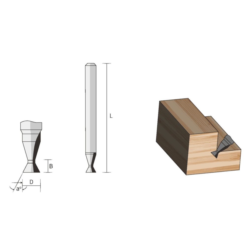 Famag Dichtungs-Nutfräser VHM 3107.773 - 3mm - 11mm