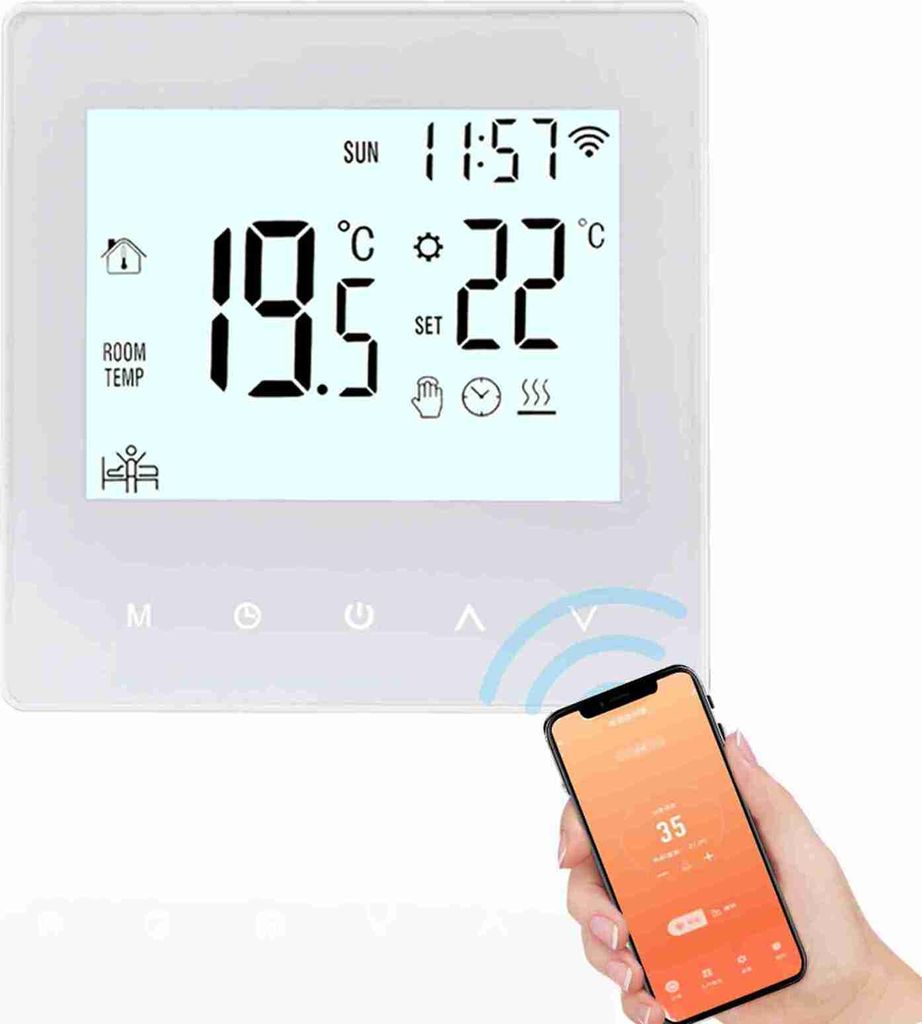 Smart Tuya WiFi termostat 3A Digitální programovatelný LCD Obrázek produktu 