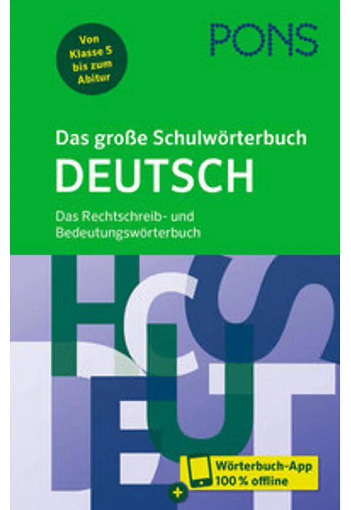 Dictionnaire Allemand PONS Complet - Définitions Claires et Précises