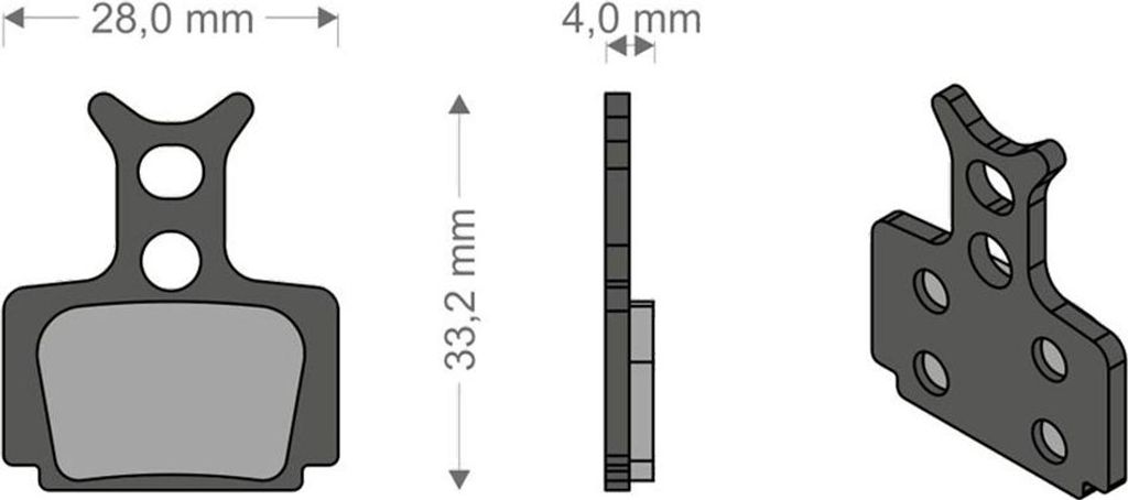 Brenta Ciclo T1 Racing/r1/mega/rx/cura Formula Sinterbremsbeläge One Size