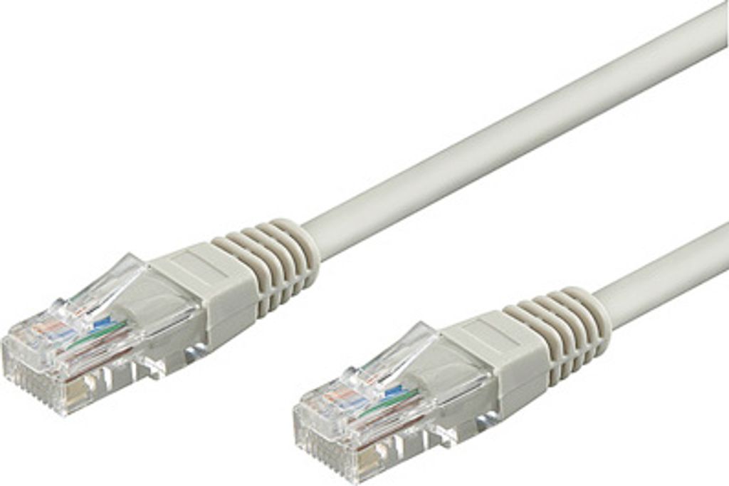 Patchkabel, Cat. 6, U/UTP, grau, 0,25m, Good Connections