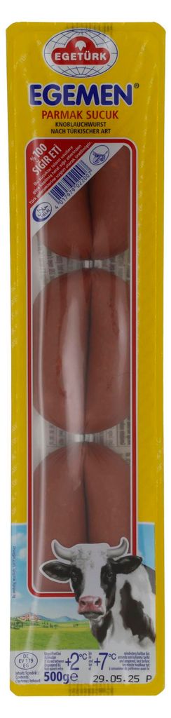 Rindfleischwurst Egetürk | Egemen Parmak Sucuk | Würzig, Produktbild 