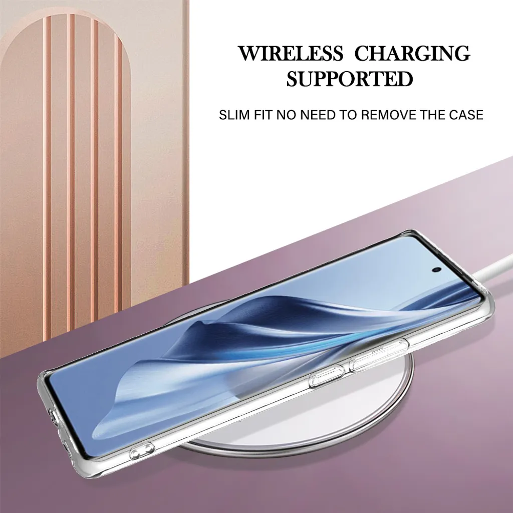 Cover JNERBUYI Per Oppo Reno 10 5G / Pro 5G - Custodia Antiurto Trasparente Con Glitter E Bordura Colorata, Lavanda
