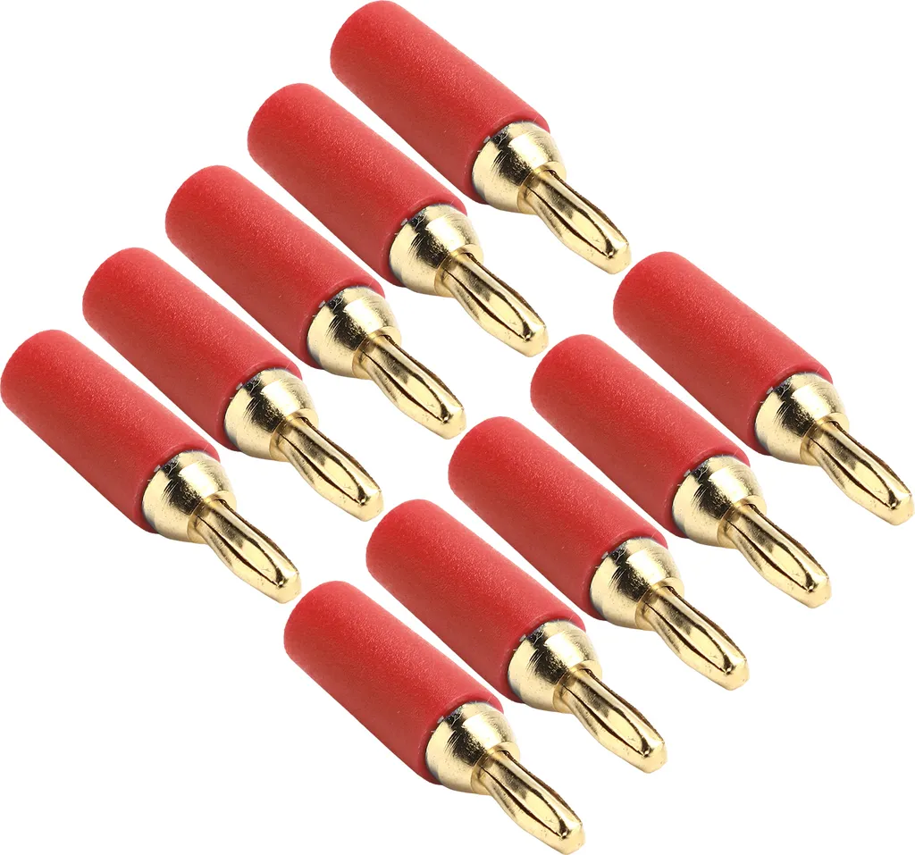 Kit 10 Spine Banana 2.5mm Oro - Connettori Maschio Top Performance