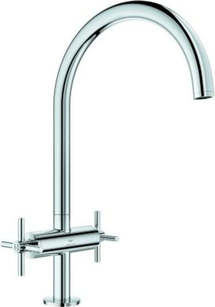 GROHE Zweigriff-Spültischbatterie Atrio 30609, C-Auslauf, Einlochmontage, chrom