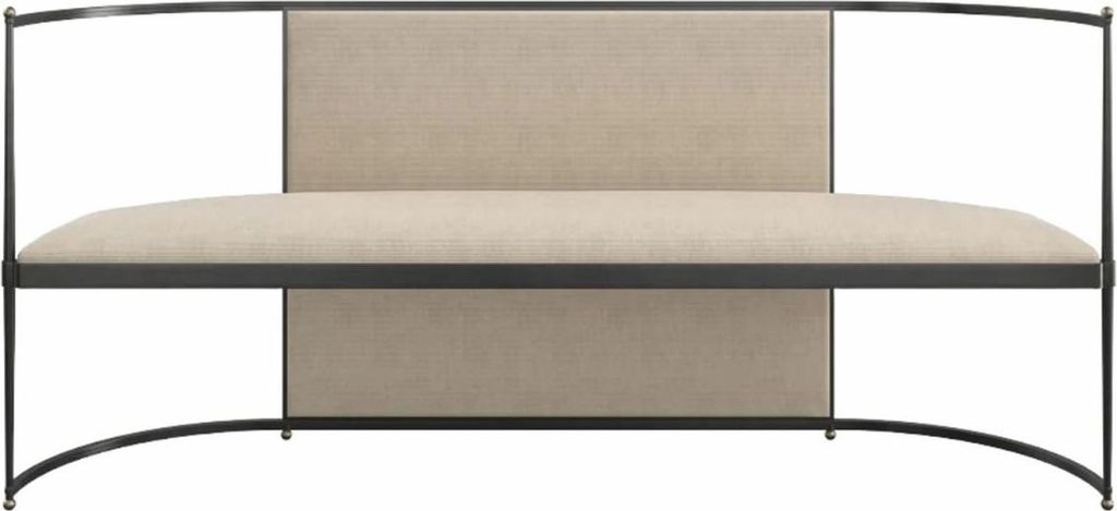 Casa Padrino Luxus Sitzbank Beige / Bronze / Gold 170 cm - Wohnzimmer & Hotel Möbel