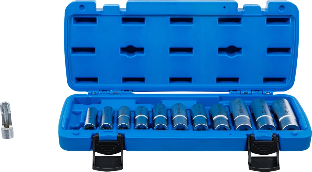 Coffret de douilles débouchées fendues 3/8 pour tuyauteries et injecteurs 12pcs