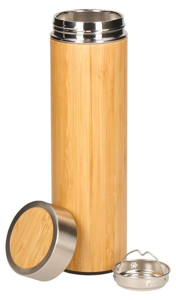 Bouteille à thé avec filtre « Bamboo » - Bouteille à double Image du produit 