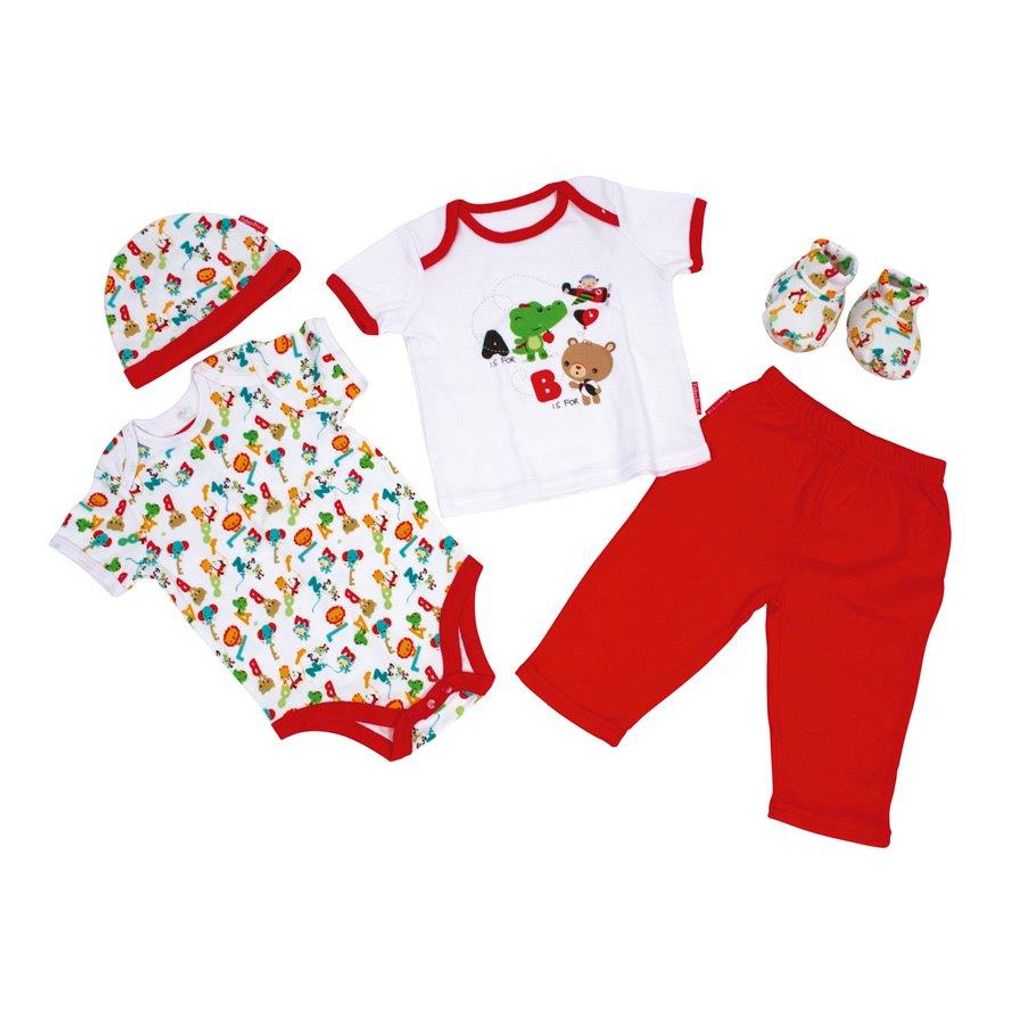 Babykleidung in Geschenkbox 5-teilig