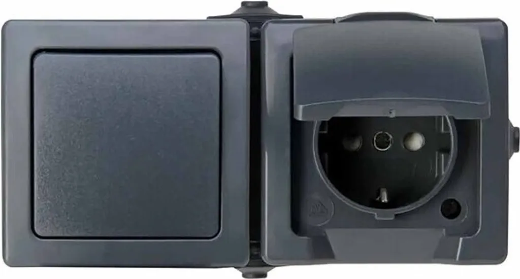 Combinazione Nautic RA Orizzontale Antracite IP44 - Prezzo e Offerta