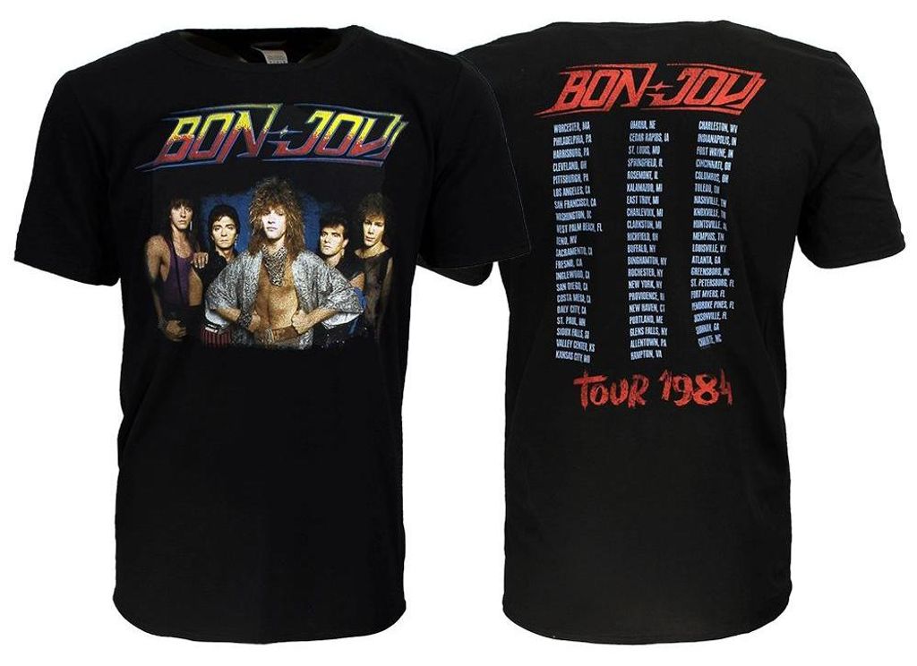 Offizielles Bon Jovi 1984 Tour T-Shirt - M