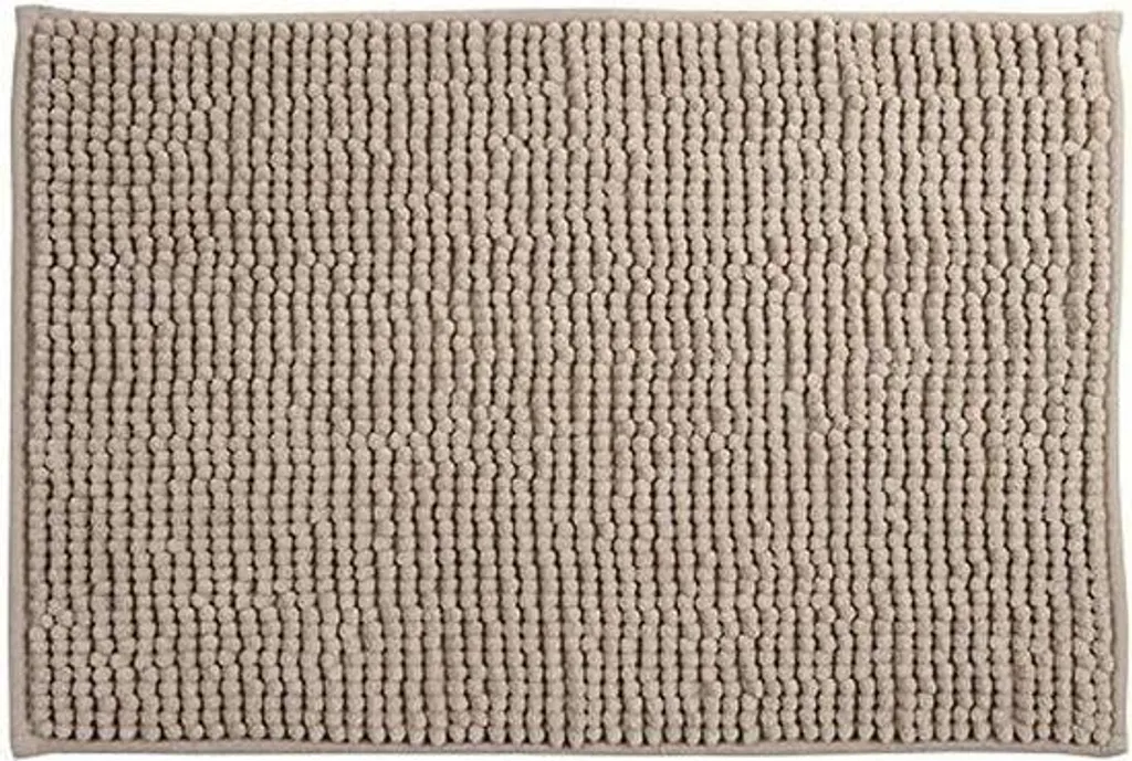 Tapis de douche de luxe antidérapant en microfibre douce 50x80 cm Gris
