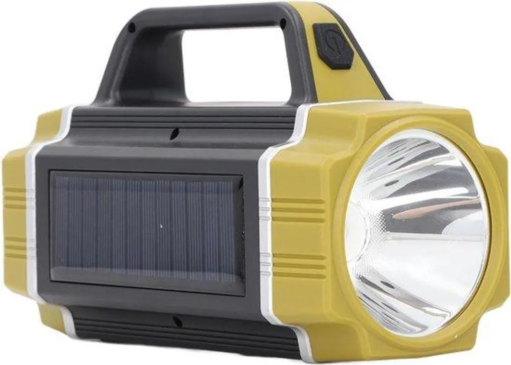 Lampe solaire de poche ultra-puissante rechargeable USB 6 modes LED