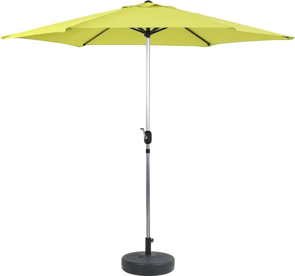Ombrellone Sol Alluminio Ø 3m Verde - Prezzo Offerta con Base Inclusa