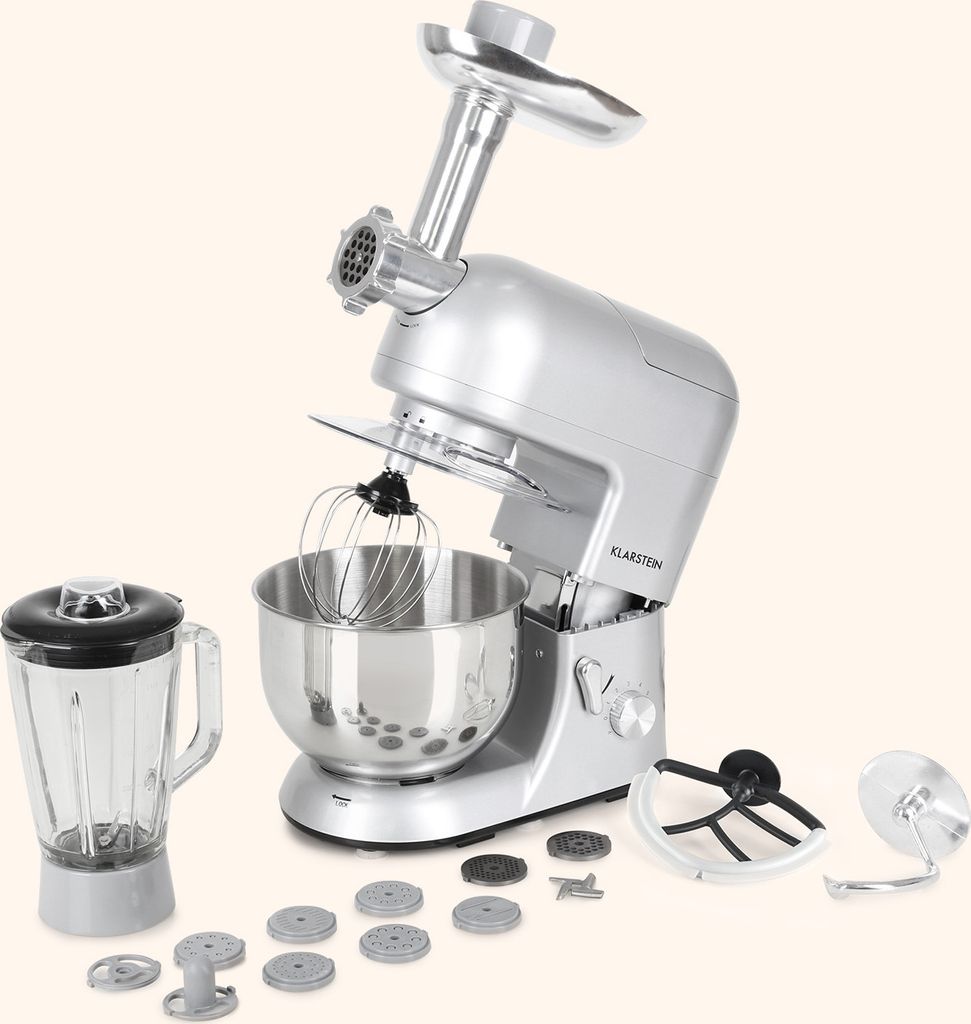 Klarstein Knetmaschine Küchenmaschine mit Fleischwolf, Produktbild 7