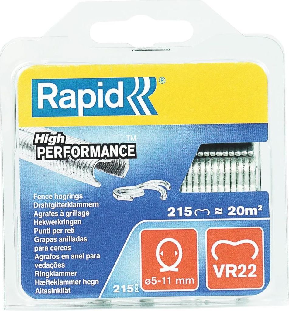 Rapid Agraf VR22 Wire Mesh Staples - Galvanized - 215 Productafbeelding 