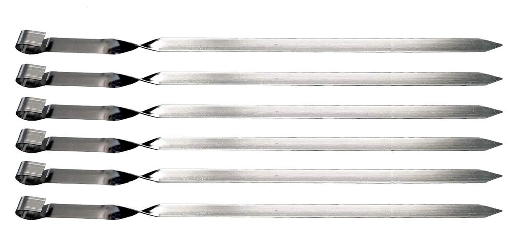 Grillspiess 60cm x 2cm Breite EXTRA BREIT, 6 St