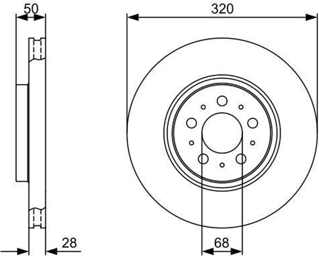 Fini les Vibrations avec le Disque de Frein Bosch 0986479321 pour Volvo S60