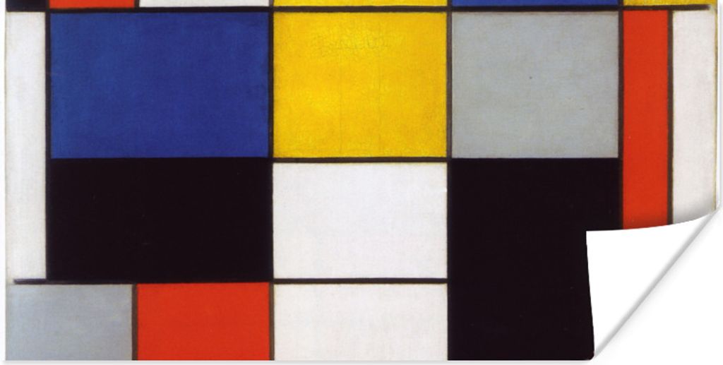 MuchoWow Poster Komposition A - Piet Mondrian 120x60 cm - Bild