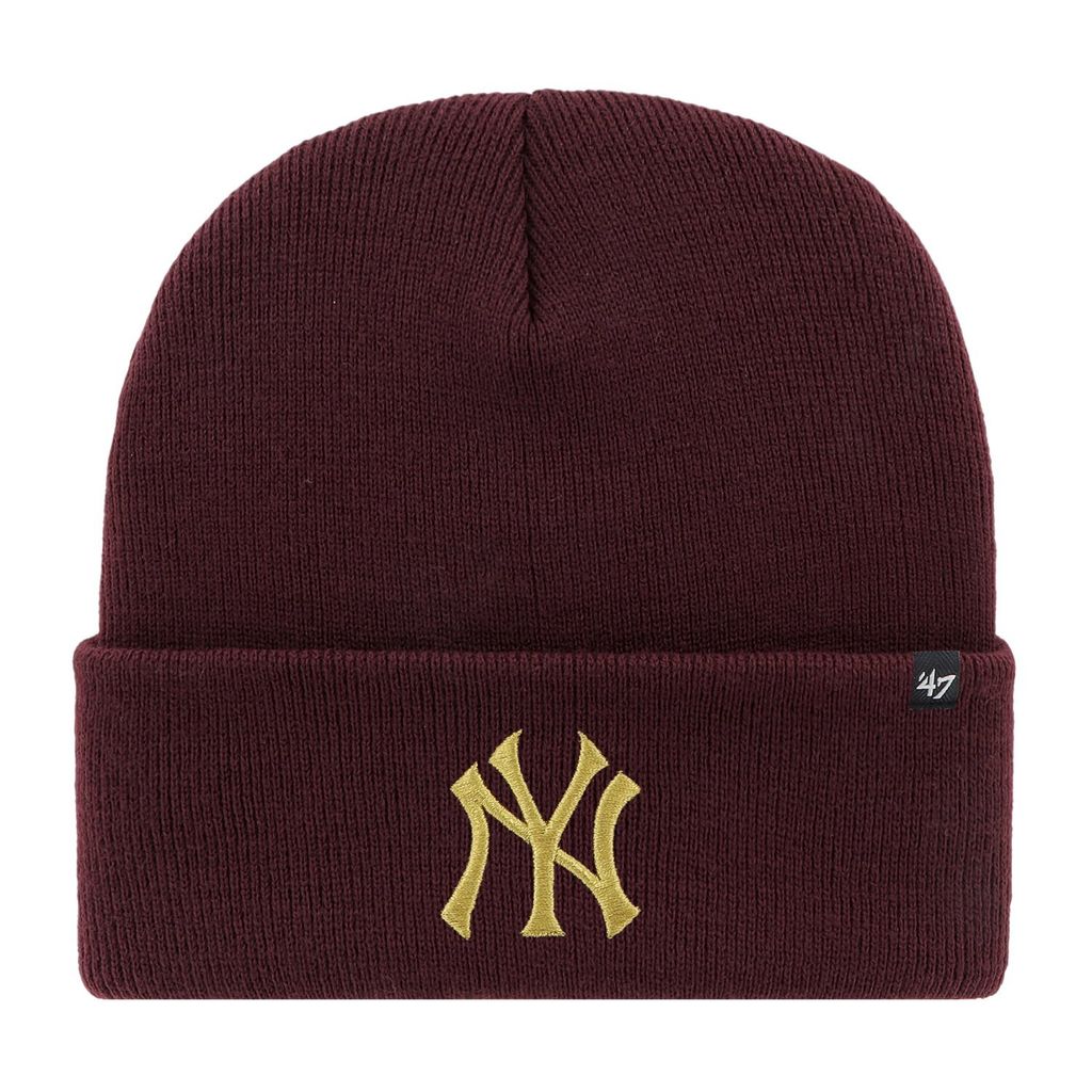 47 Brand Wintermütze - HAYMAKER Metallic NY Yankees maroon