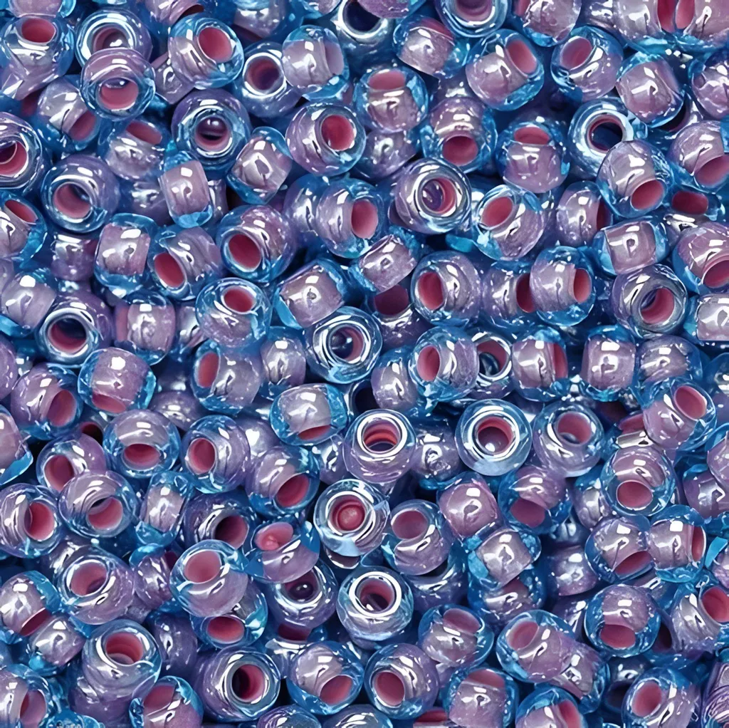 Rocailles de Bohème Violettes Ø 2,5 mm : Perles en Verre Régulières
