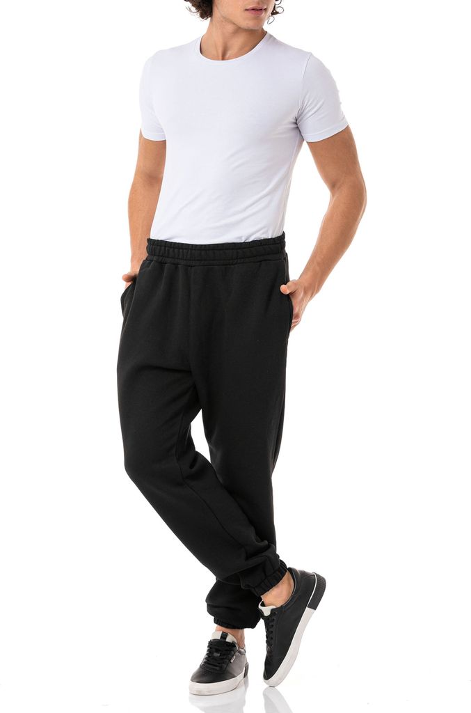 Red Bridge Herren Jogginghose Basic Loose Sweat Pants Schwarz XL