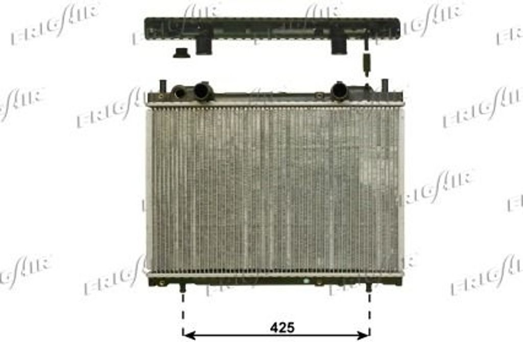 FRIGAIR 0104.3087 Kühler Wasserkühler Motorkühler für FIAT MULTIPLA (186) BRAVO I (182) BRAVA (182) MAREA Weekend (185) MAREA (185)
