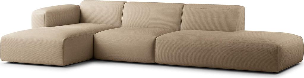 home24 Ecksofa mit Chaiselongue