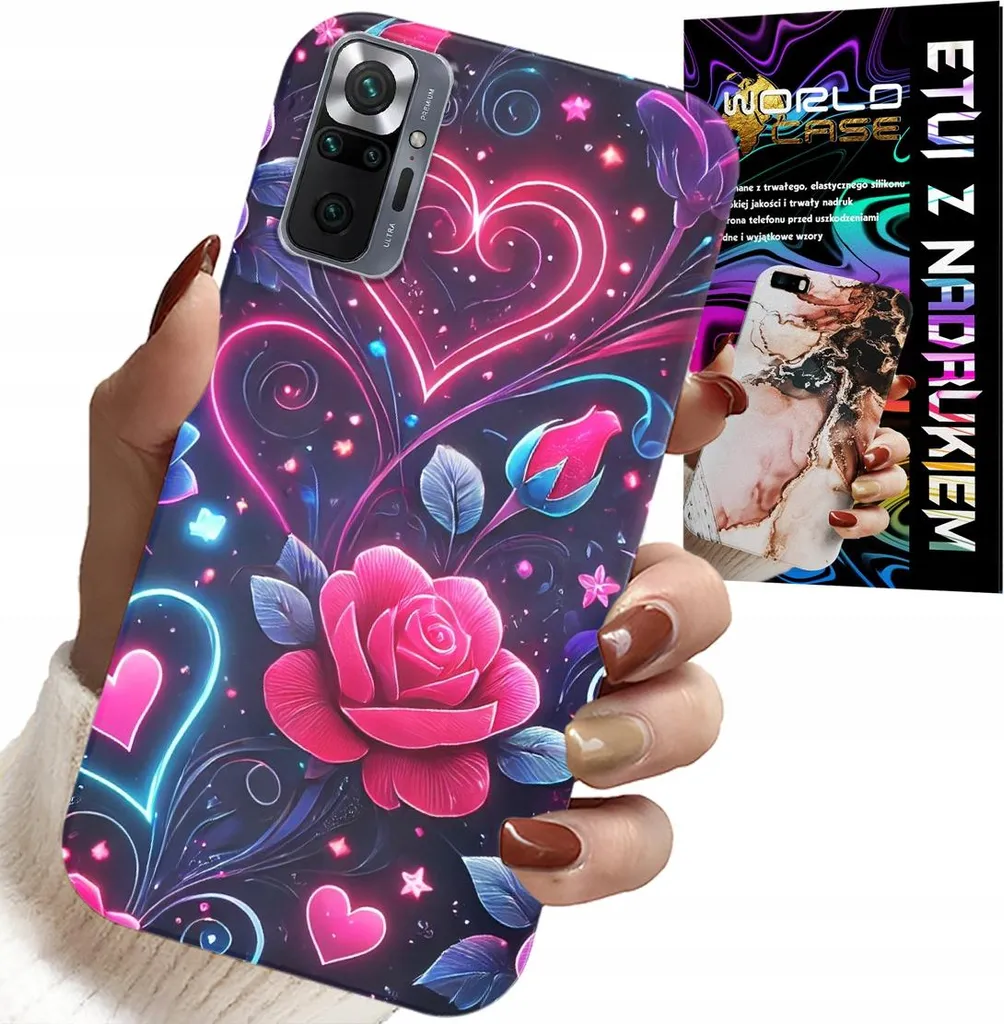 Cover Xiaomi Note 10 Pro Heart Rose + Screen Protector | Must-Have