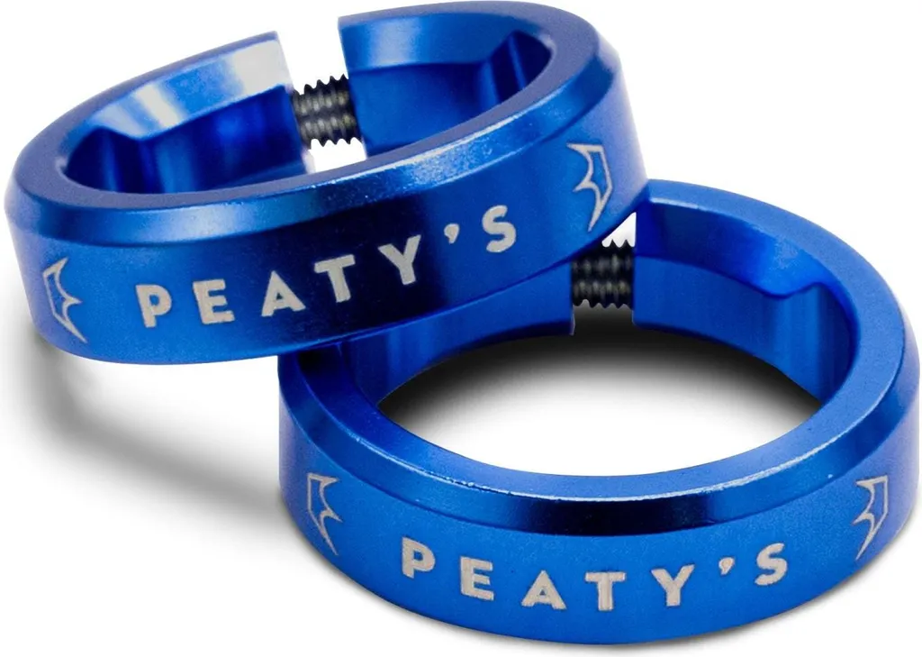 Bague de Serrage Peaty's Monarch Bleu : Fini les Manettes qui Glissent