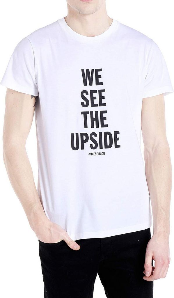 Diesel T-UPSIDE MAGLIETTA Herren T-Shirt Rundhals Kurzarm