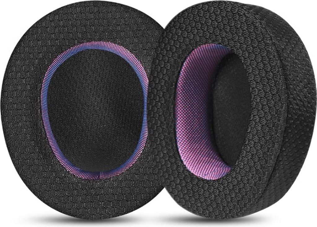 INF Ersatz-Ohrpolster für SteelSeries Arctis Nova Pro - Schwarz & Lila Kabelgebundene Version Ohrenschützer aus Mesh