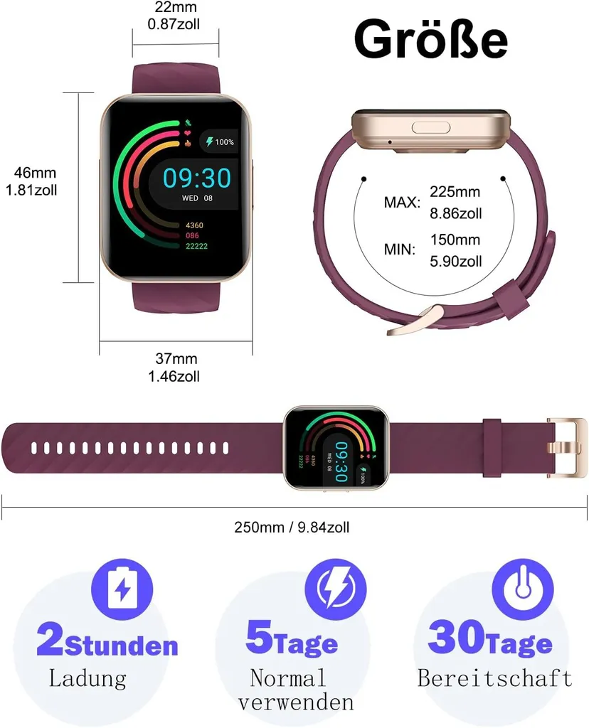 Smartwatch Elegante con Chiamate e Fitness Tracker - Donna e Uomo - 3