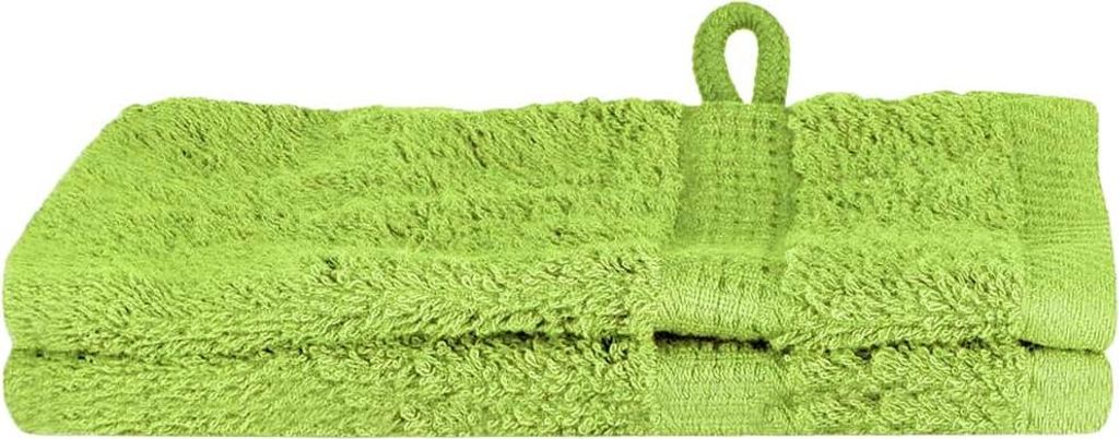 vidaXL Gästetuch SOLUND 2 pcs Grün 15 x 21 cm 550 gsm