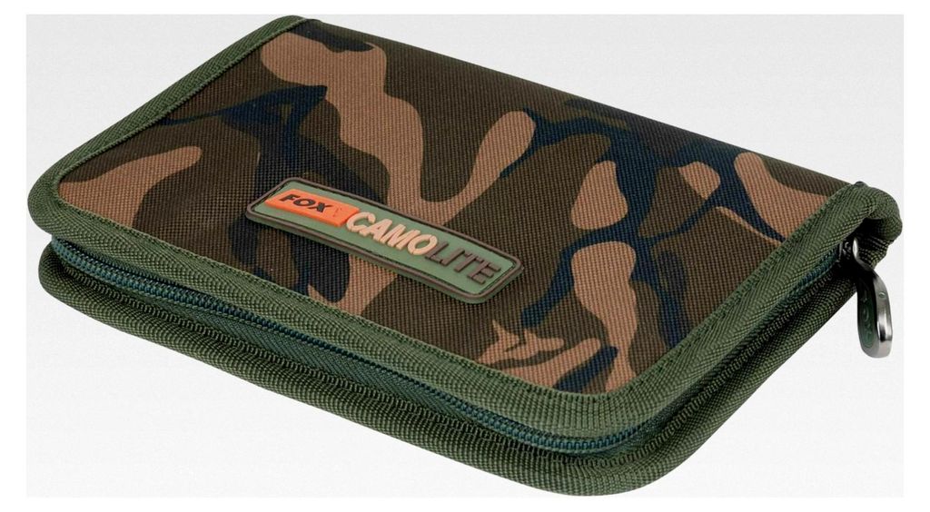 Camolite Lizenzbörse 20x14x3cm - Angeltasche für Angelpapiere und Zubehörtasche für Angellizenzen