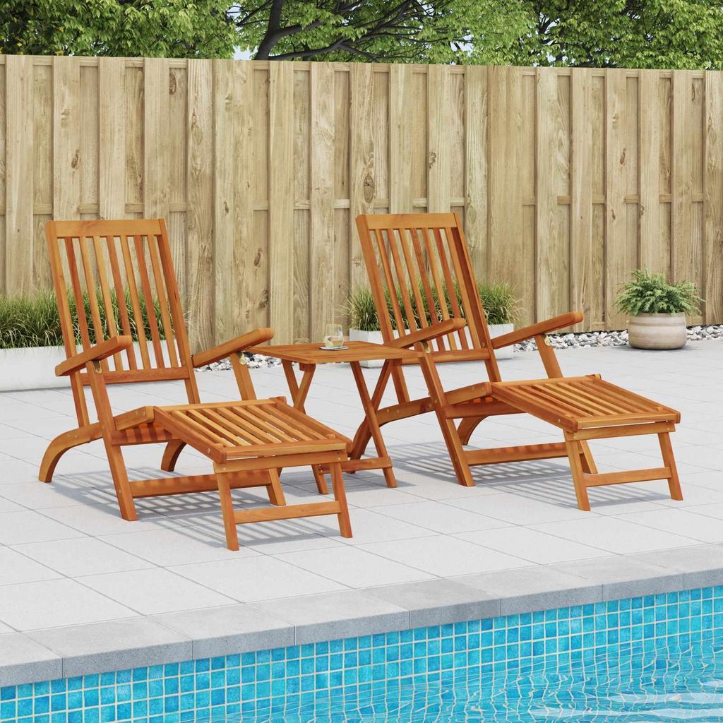 "2026 Moderne"Liegestuhl Outdoor(1 PC) - Sonnenliege - für Garten und Balkon - zum Verstellen und Klappen 2 pcs 55x146x91cm - Gartenliegen BestMö...