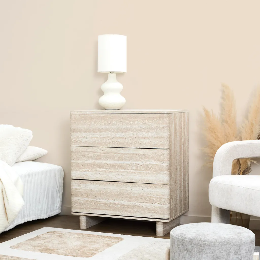 Commode 3 Tiroirs Pietra : Finissez-en avec le Désordre grâce au Rangement