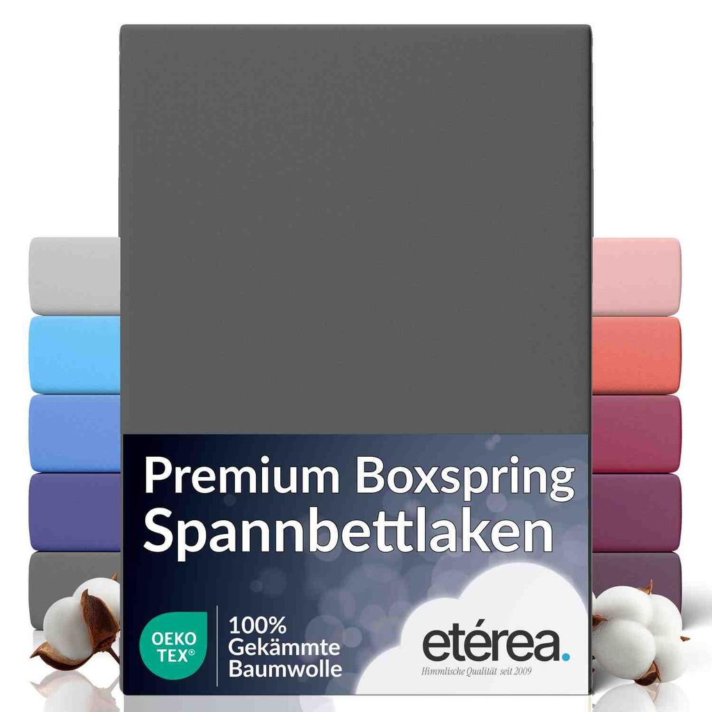 etérea Jersey Spannbettlaken Baumwolle 90x220 - 100x220 cm Produktbild 