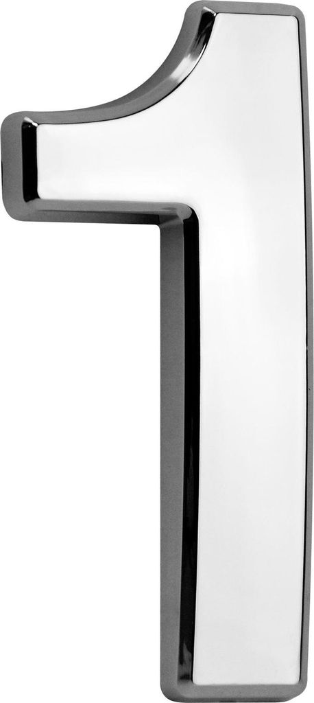 Numer domu samoprzylepny ABS 70x100mm srebrny #1 Zdjęcie produktu 