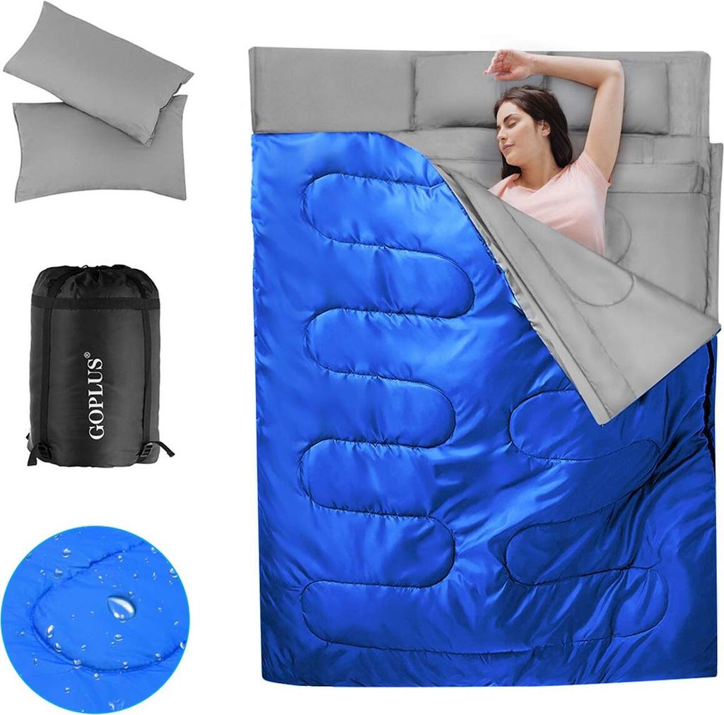 COSTWAY 2in1 Doppelschlafsack Deckenschlafsack 2 Personen Produktbild 