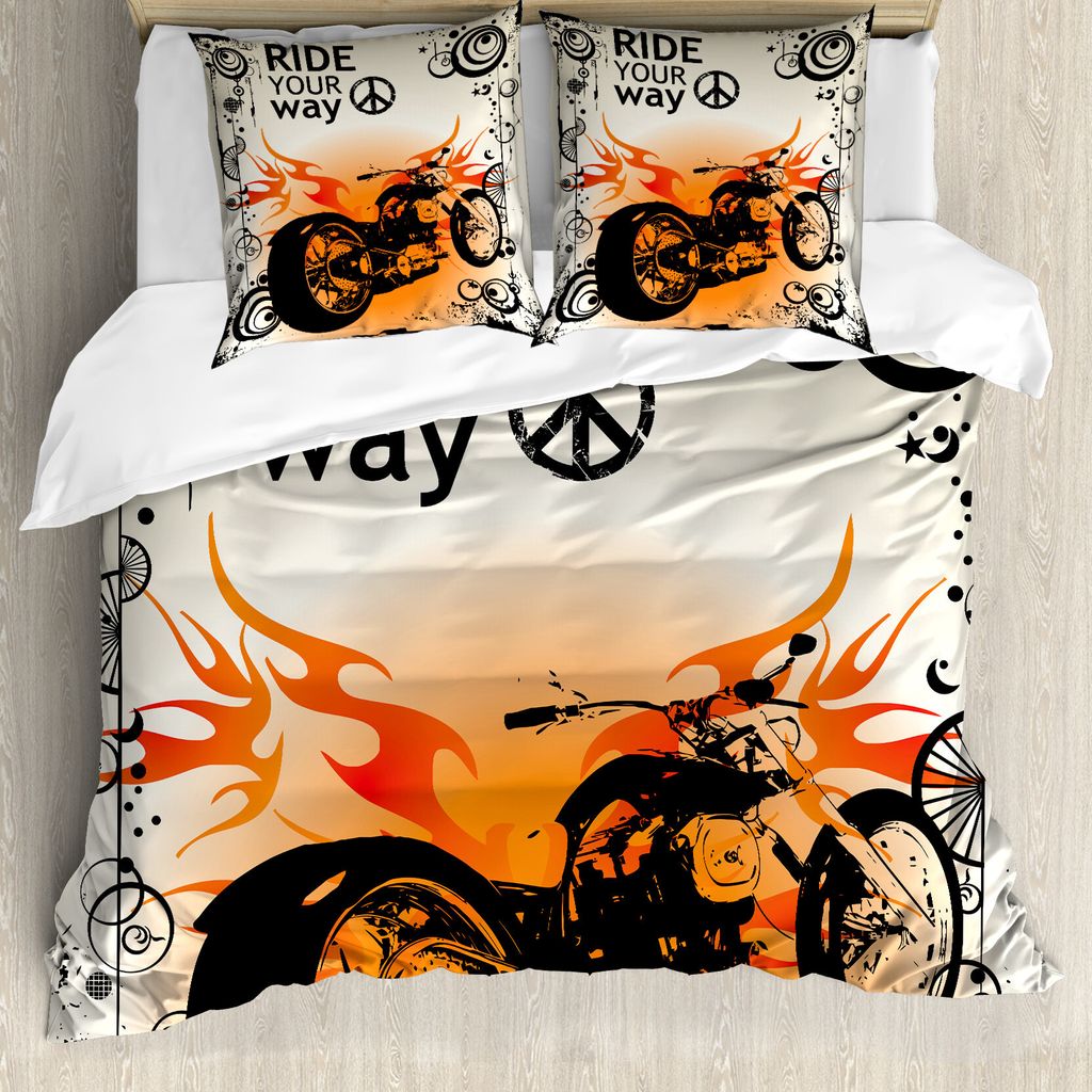 ABAKUHAUS Männlich Bettbezug, Freedom Theme Anmelden, Milbensicher Allergiker geeignet mit Kissenbezügen, 155 cm x 220 cm - 80 x 80 cm, Schwarz O...